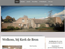 Tablet Screenshot of kerkdebron.nl